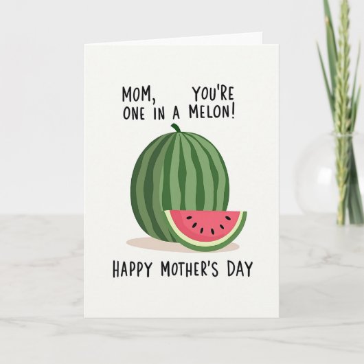 Carte de fête des mères Melon Sucré (Devant)