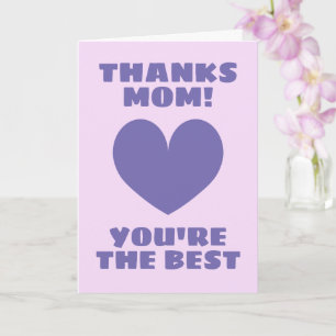 Carte de fête des mères - Merci maman, vous êtes l