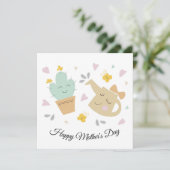 Carte de fête des mères mignonne (Debout devant)