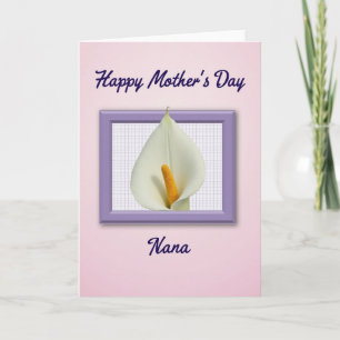 Carte de fête des mères Nana florale