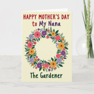 Carte de fête des mères Nanas Gardener