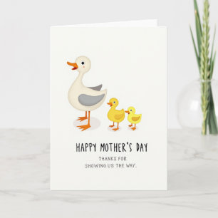 Carte de fête des mères Oiseau aquatique aimant
