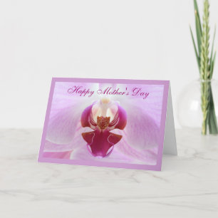 Carte de fête des mères orchidées