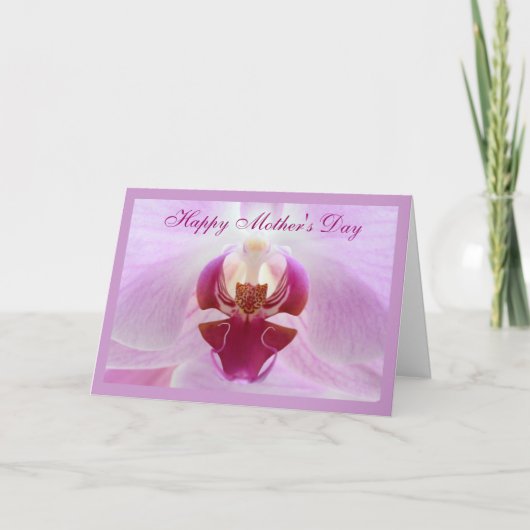 Carte de fête des mères orchidées (Devant)