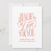 Carte de fête des mères Peony illustrée (Dos)