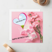 carte de fête des mères personnalisée imprimable (Devant/Arrière en situation)