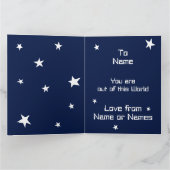 Carte de fête des mères personnalisée Spaceman Ast (Intérieur)