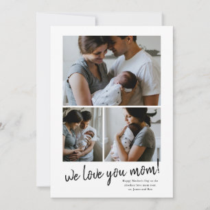 carte de fête des mères photo nous vous aimons mam