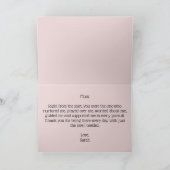 Carte de fête des mères Pink Floral avec message à (Intérieur)