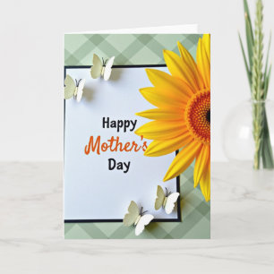 Carte de fête des mères Plaid Happy