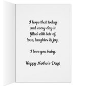 Carte de fête des mères pour amie (Intérieur (Droit))