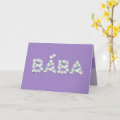 Carte de fête des mères pour Bába (Fleur jaune)
