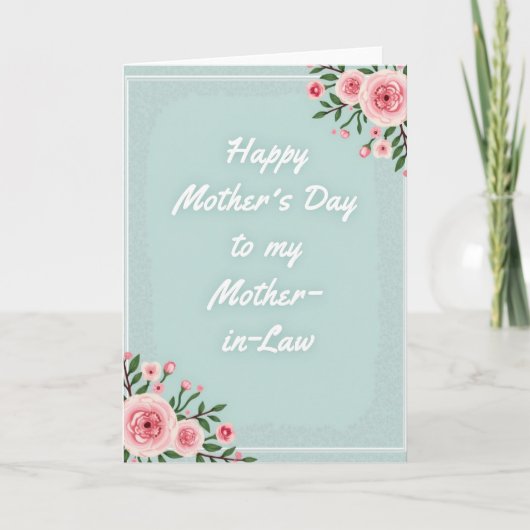 Carte de Fête des Mères pour Belle-Mère (Devant)