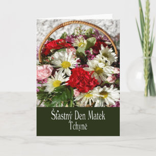 Carte de fête des mères pour belle-mère en tchèque
