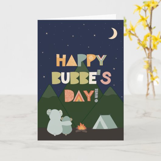 Carte de fête des mères pour Bubbe (Fleur jaune)