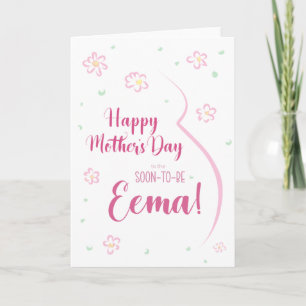 Carte de fête des mères pour Eema enceinte