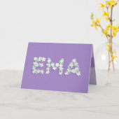 Carte de fête des mères pour Ema (Fleur jaune)