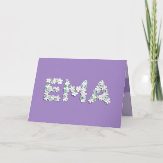 Carte de fête des mères pour Ema (Devant)