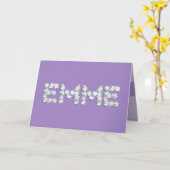 Carte de fête des mères pour Emme (Fleur jaune)