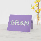 Carte de fête des mères pour Gran (Fleur jaune)