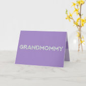 Carte de fête des mères pour grand-maman (Fleur jaune)