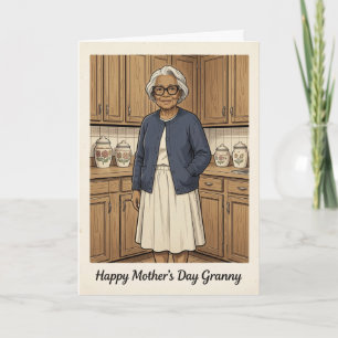 Carte de fête des mères pour grand-mère