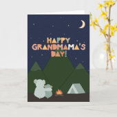 Carte de fête des mères pour grand-mère (Fleur jaune)