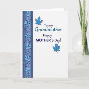Carte de fête des mères pour grand-mère florale
