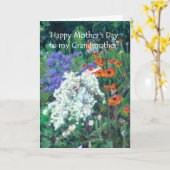 Carte de fête des mères pour grand-mère - Jardin d (Fleur jaune)