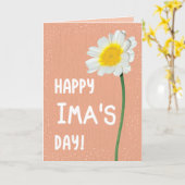Carte de fête des mères pour Ima (Fleur jaune)
