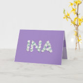 Carte de fête des mères pour Ina (Fleur jaune)