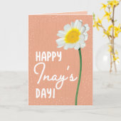 Carte de fête des mères pour Inay (Fleur jaune)