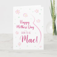 Carte de fête des mères pour la femme enceinte Mãe