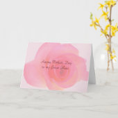 Carte de fête des mères pour la grande tante rose (Fleur jaune)