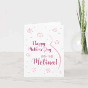 Carte de fête des mères pour la mère enceinte de M