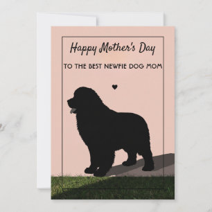 Carte de fête des mères pour le chien Newfie Maman