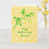 Carte de fête des mères pour le promoteur (Fleur jaune)