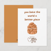 Carte de fête des mères pour les boulangers , Cuis (Devant / Derrière)