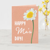 Carte de fête des mères pour Ma (Fleur jaune)