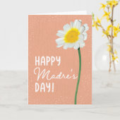 Carte de fête des mères pour Madre (Fleur jaune)