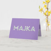 Carte de fête des mères pour Majka (Fleur jaune)