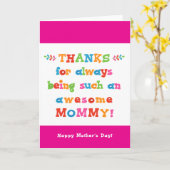 Carte de fête des mères pour maman (Fleur jaune)