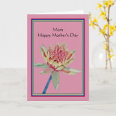 Carte de fête des mères pour maman avec nénuphar (Fleur jaune)