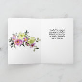 Carte de fête des mères pour maman chaux et fleurs (Intérieur)