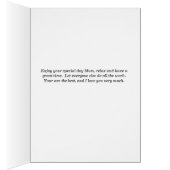 Carte de Fête des Mères pour maman, Lys d'eau de c (Intérieur (Droit))