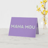 Carte de fête des mères pour Mana Mou (Fleur jaune)