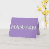 Carte de fête des mères pour Manman (Fleur jaune)
