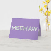 Carte de fête des mères pour Meemaw (Fleur jaune)