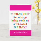 Carte de fête des mères pour Nanay (Fleur jaune)