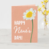 Carte de fête des mères pour Nënë (Fleur jaune)